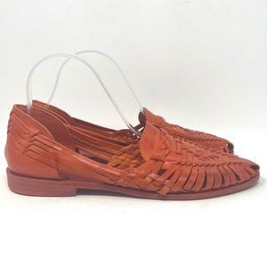 Frye Heather Woven Coral Loafers Womens 10